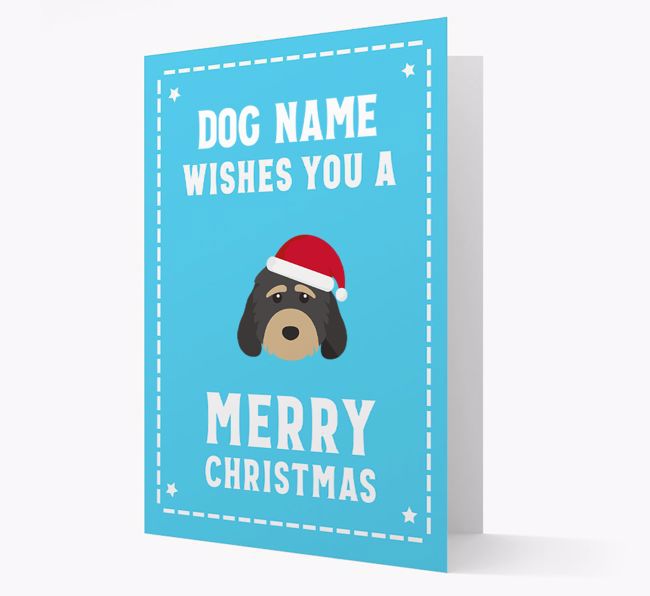 'Christmas Wishes' Card with your {breedFullName} Christmas Icon